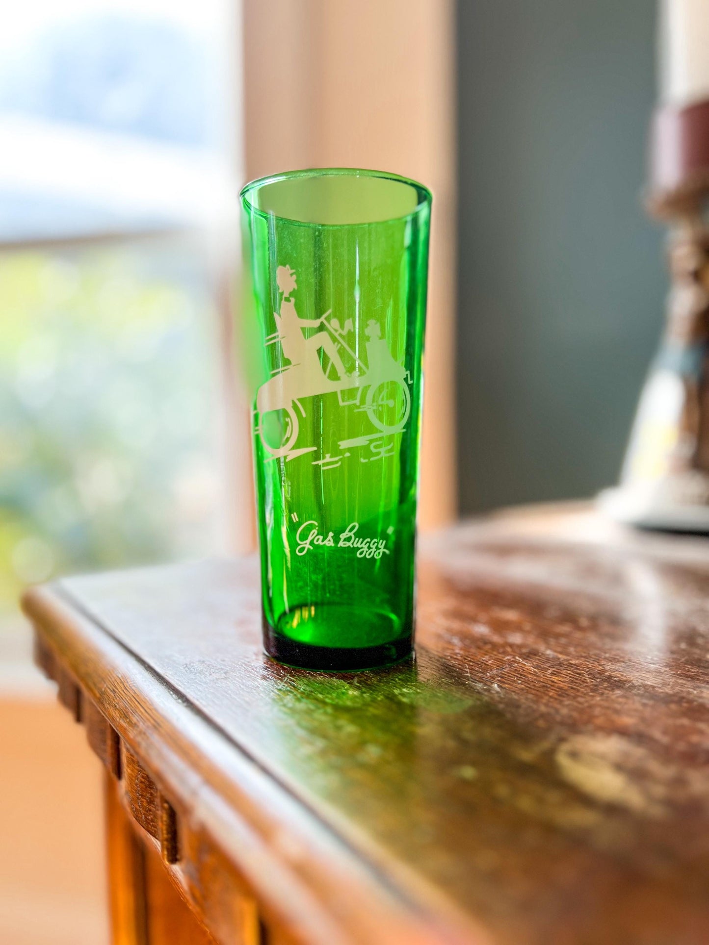 Vintage Anchor Hocking Highball Glasses: Forest Green Mid-Century Barware