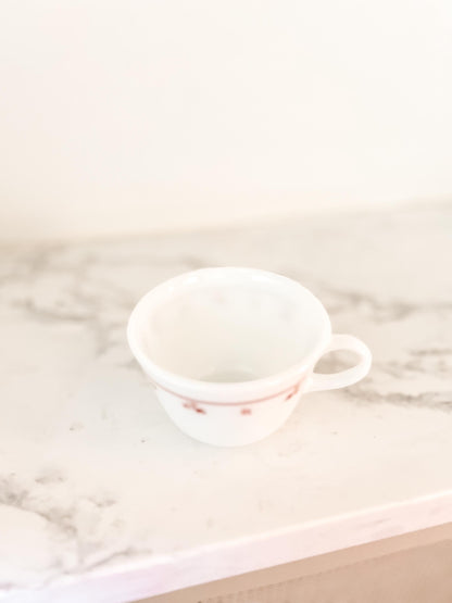 Pyrex Corning Burgundy Rose Cups