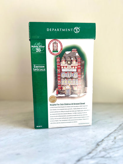 Department 56 Dickens Village Hospital – Ormond Street 20th Anniversary