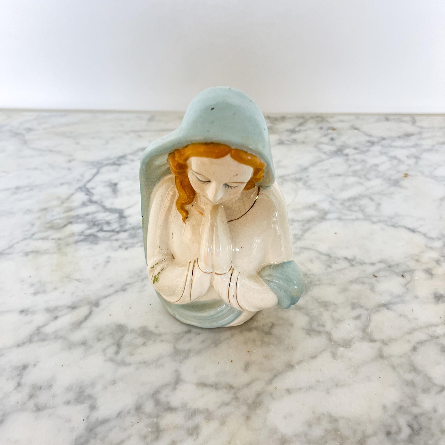 Vintage Praying Madonna Planter