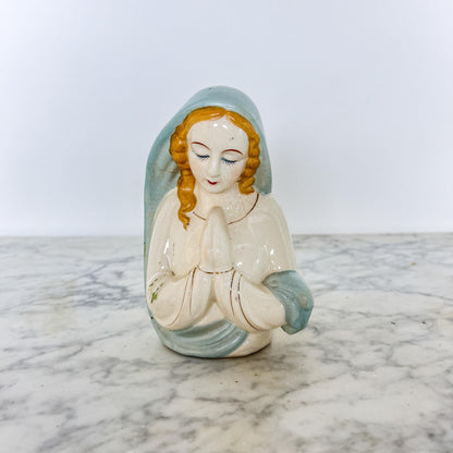 Vintage Praying Madonna Planter