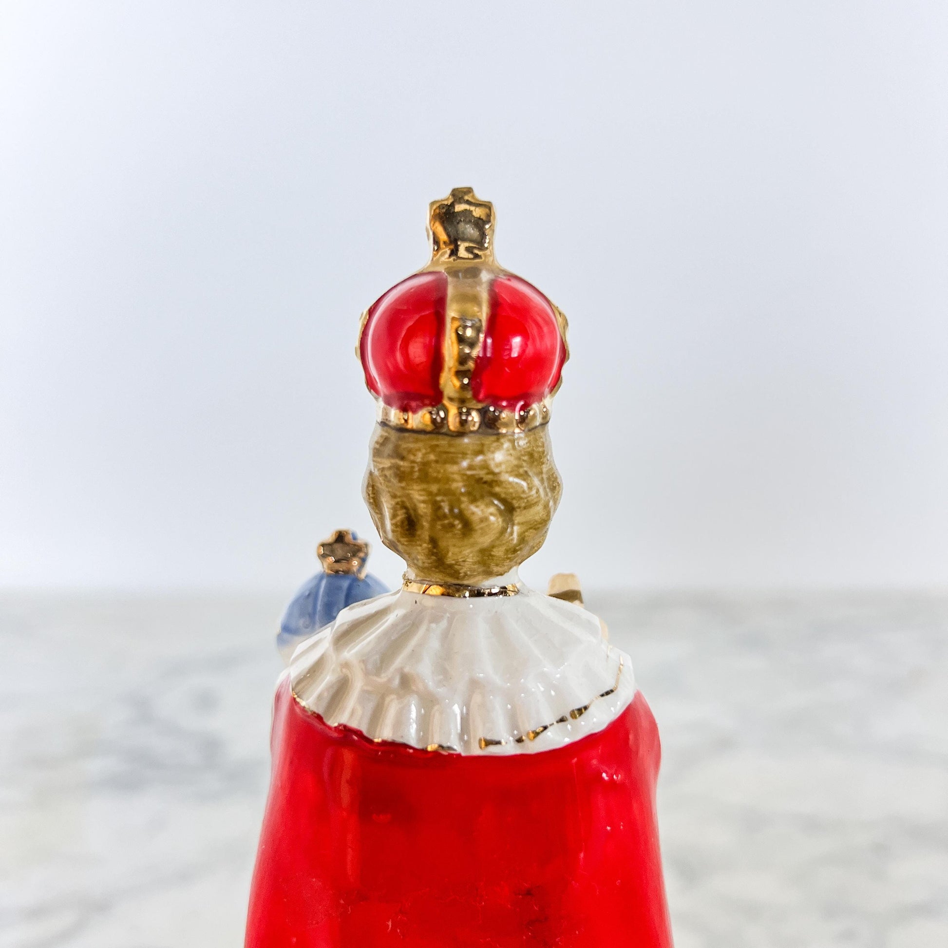 Vintage Infant of Prague Statue – Red Robe Catholic Figurine