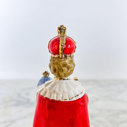 Vintage Infant of Prague Statue – Red Robe Catholic Figurine