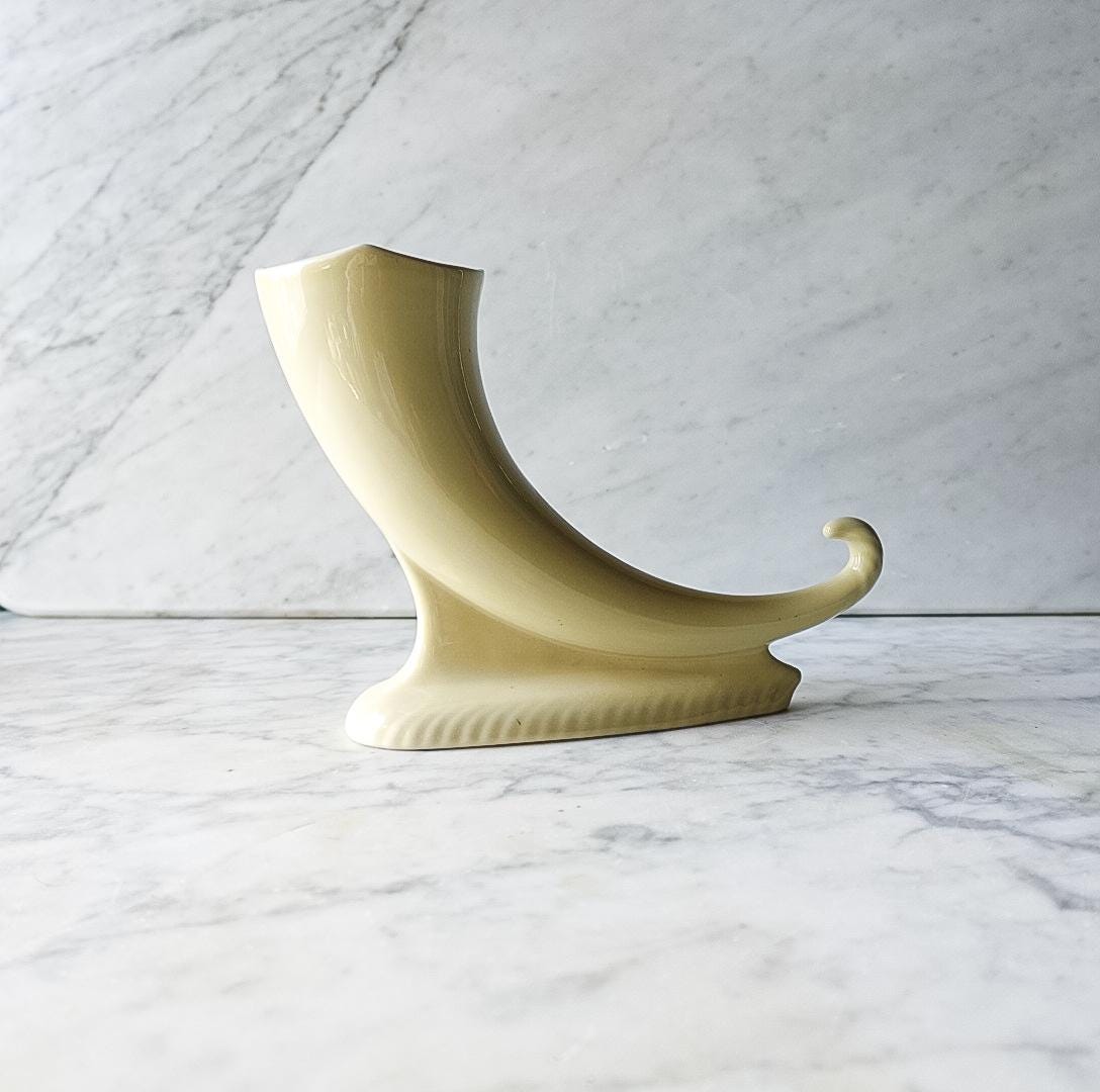 Cornucopia Bud Vase by Trenton Potteries USA