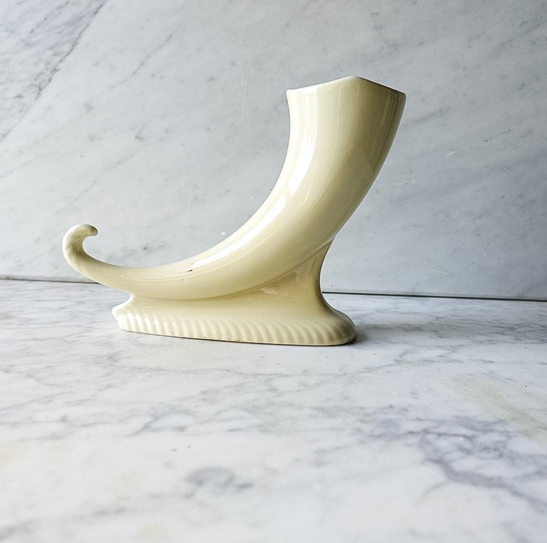 Cornucopia Bud Vase by Trenton Potteries USA