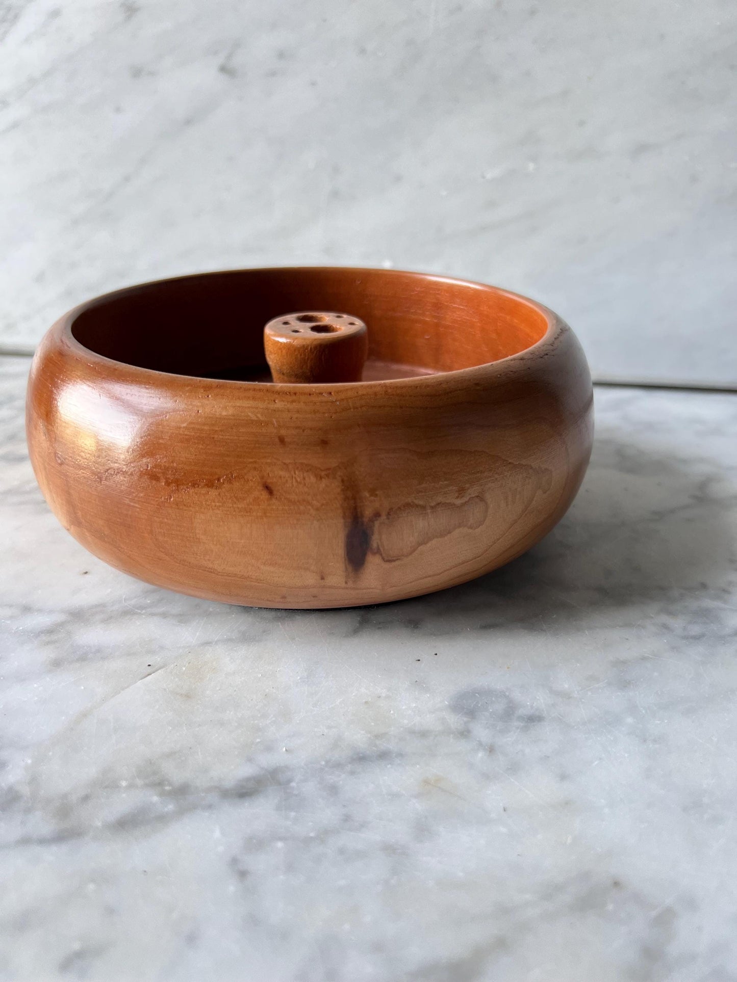Vintage Wooden Nut Bowl