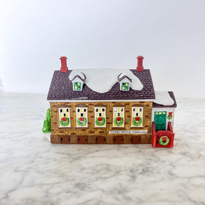 Department 56 New England Village – Stoney Brook Town Hall – Heritage Series - Vintage Christmas