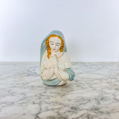Vintage Praying Madonna Planter