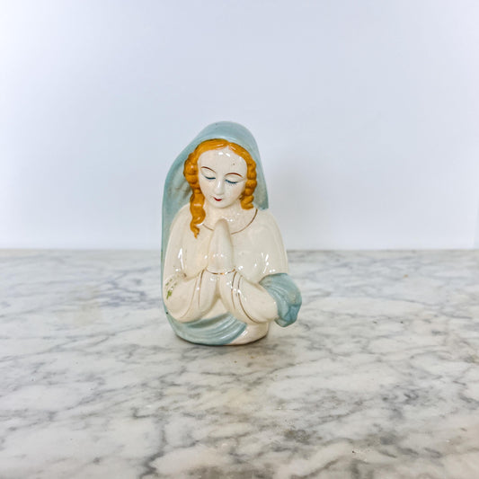 Vintage Praying Madonna Planter