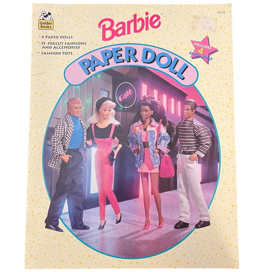 90s Barbie & Friends Paper Dolls – Golden Books Cut-Out Set with Outfits and Accessories