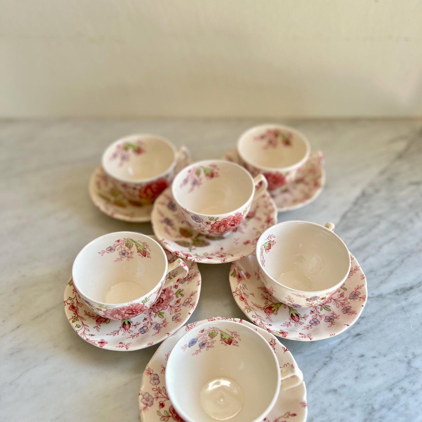 Johnson Brothers Rose Chintz Teacup & Saucer