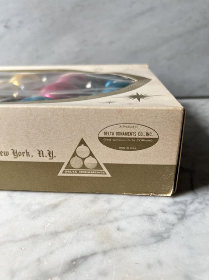 15 Assorted Glass Christmas Ornaments by Delta Ornaments NYC