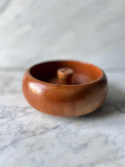 Vintage Wooden Nut Bowl