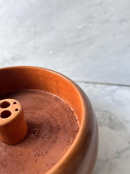Vintage Wooden Nut Bowl