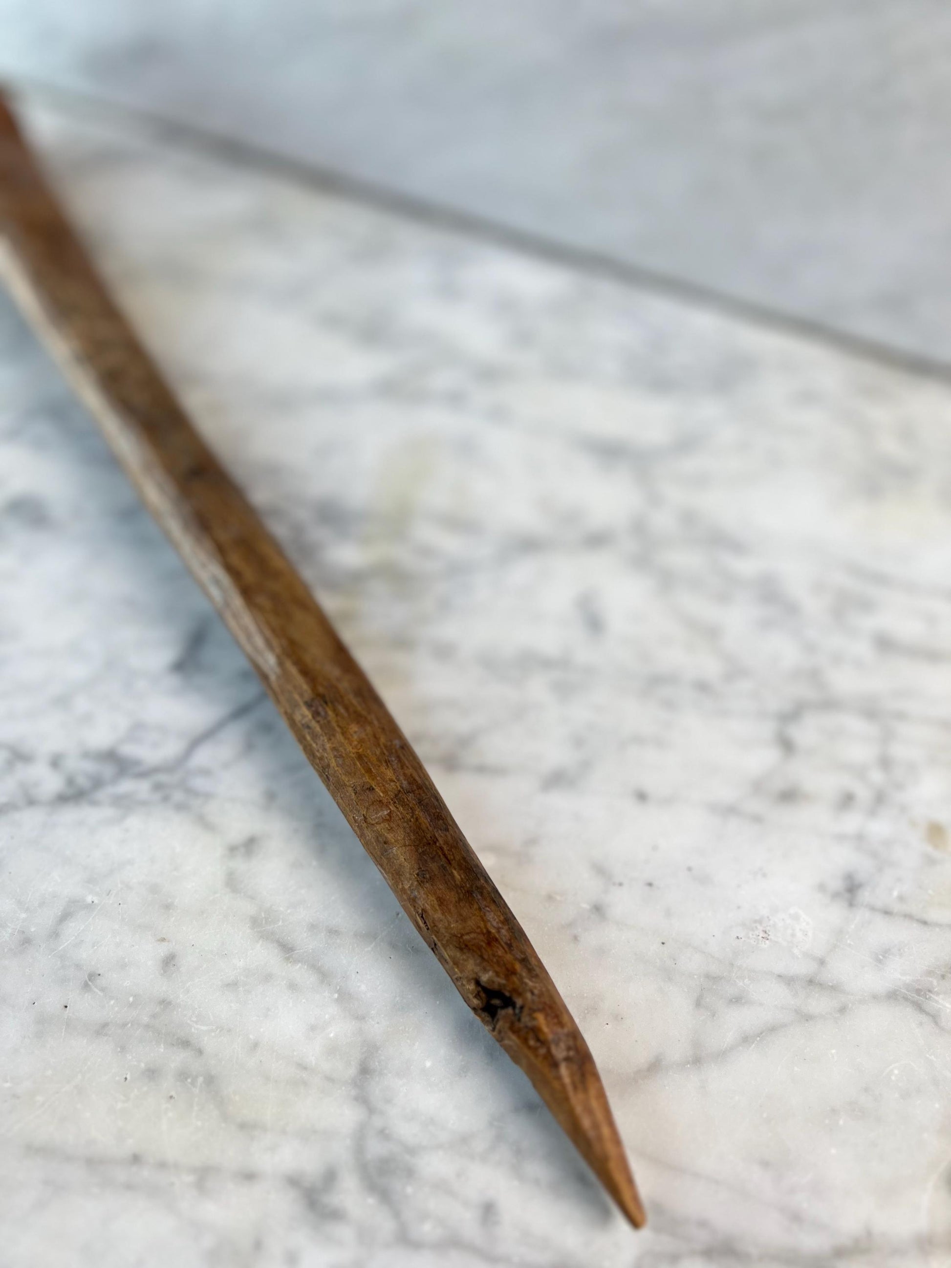 Vintage Hand-Carved Wooden Scoop • Rustic Primitive Kitchen Utensil • Old Wood Ladle • Farmhouse Kitchenalia • Folk Art Spoon