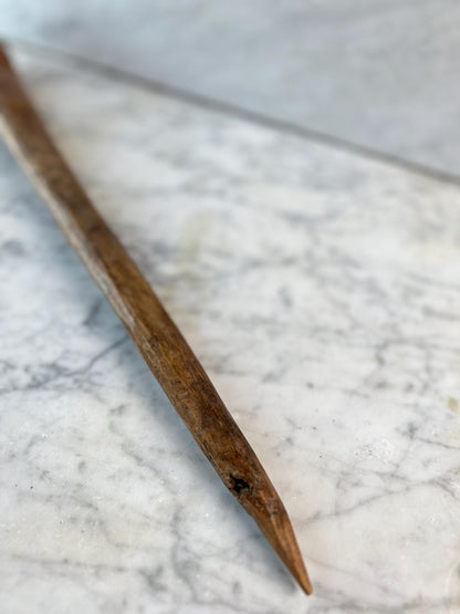 Vintage Hand-Carved Wooden Scoop • Rustic Primitive Kitchen Utensil • Old Wood Ladle • Farmhouse Kitchenalia • Folk Art Spoon