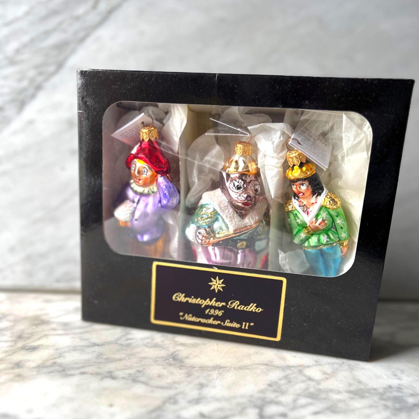 Christopher Radko Nutcracker Ornaments • 1996 Vintage Boxed Set