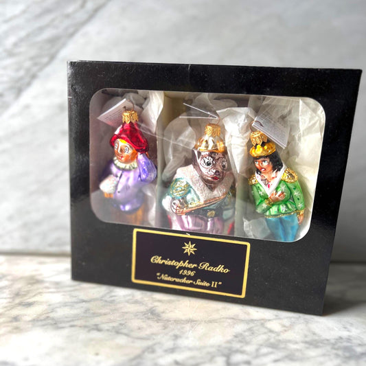 Christopher Radko Nutcracker Ornaments • 1996 Vintage Boxed Set