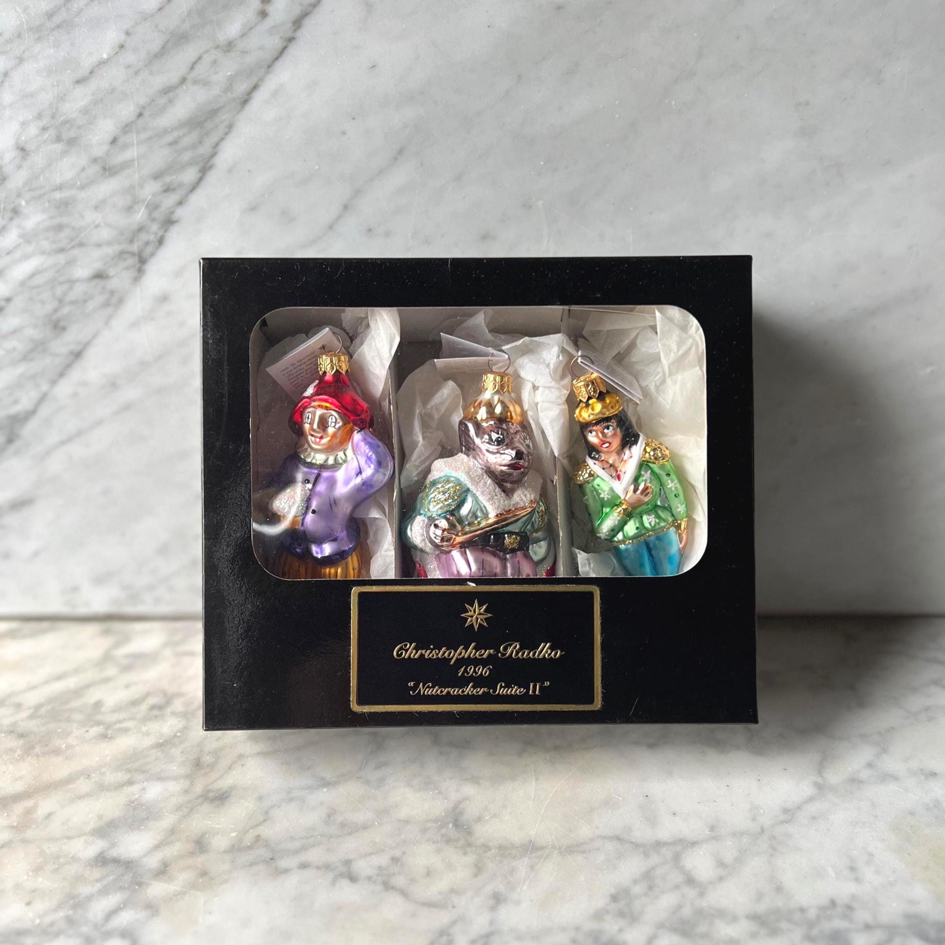 Christopher Radko Nutcracker Ornaments • 1996 Vintage Boxed Set