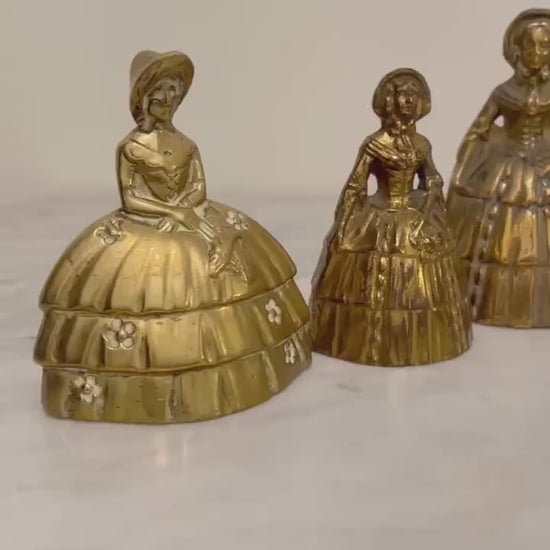 Vintage Brass Dinner Bell: English Made, Multiple Styles
